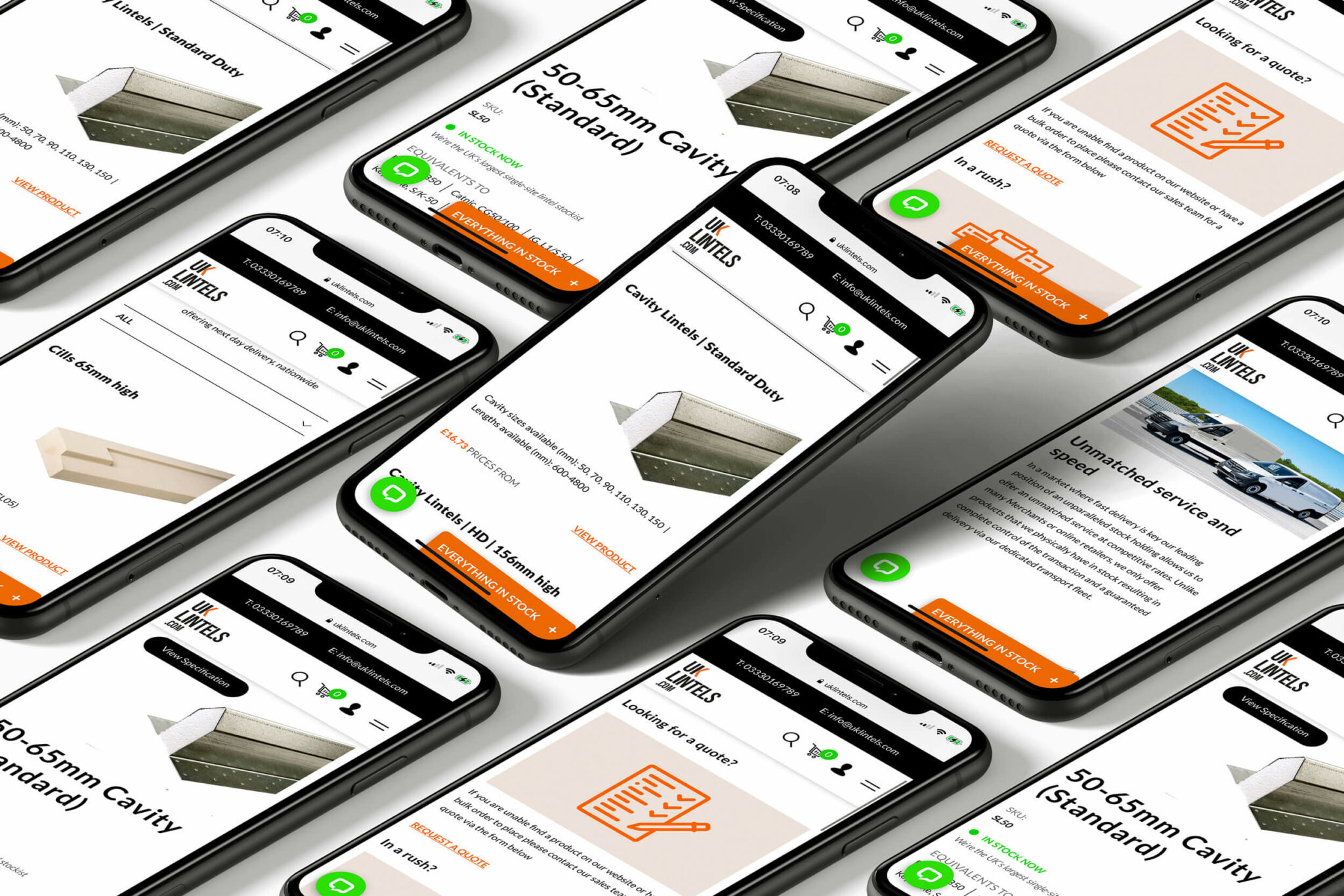 Ecommerce, custom logistics software and ongoing optimisation for the UK's largest steel lintel stockist.