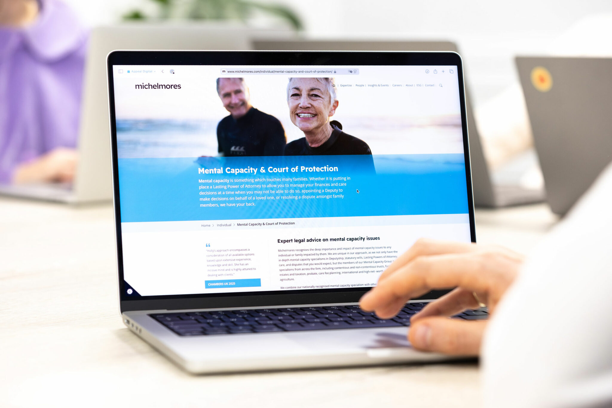 WordPress site restructure and support for fast growing UK law firm.
