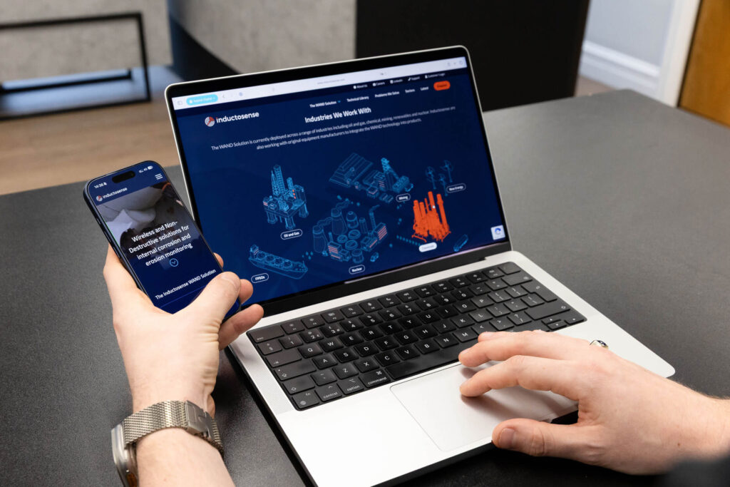 Webflow to WordPress migration and modular website build for a corrosion monitoring technology company.